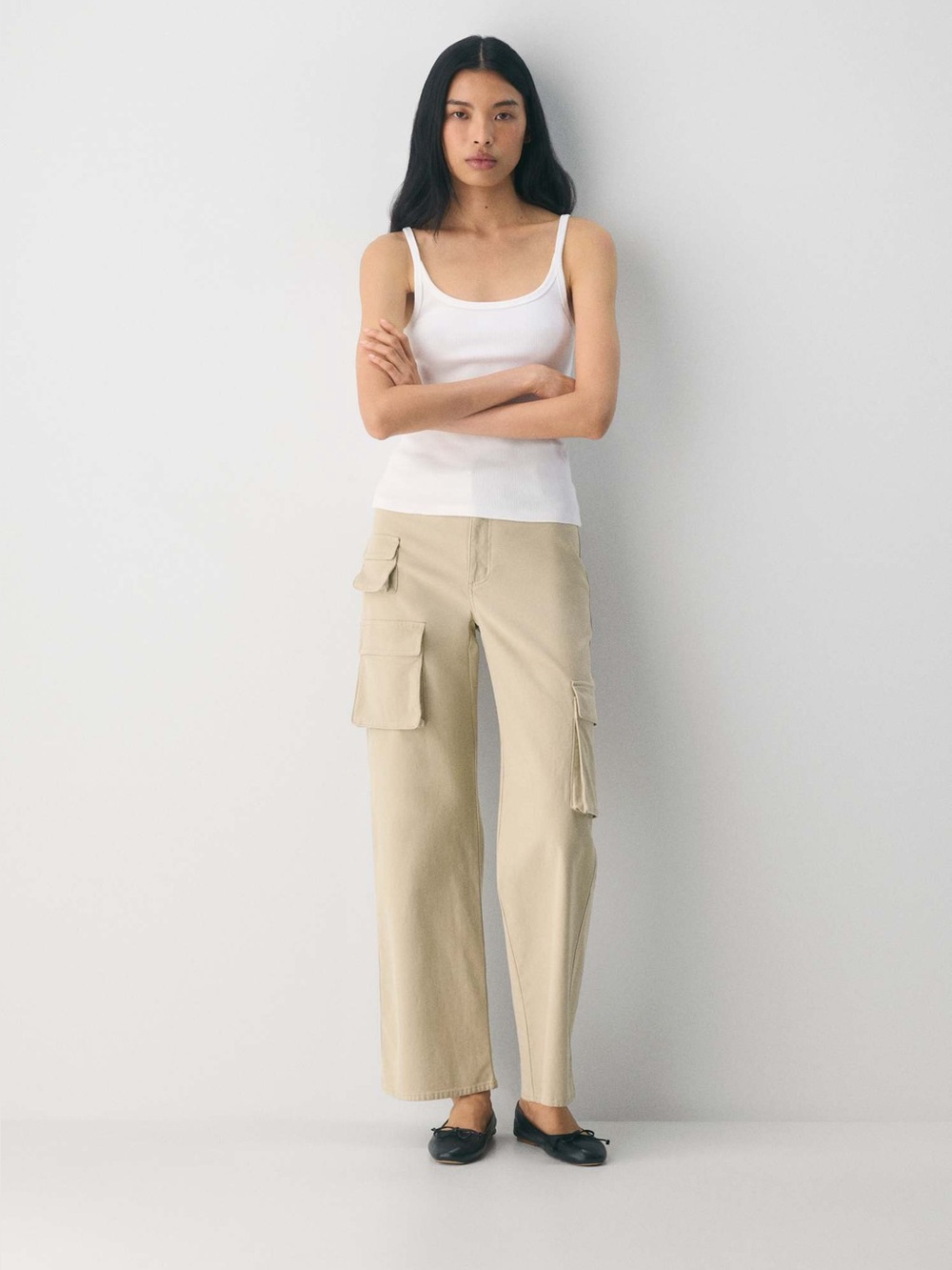 Aritzia Tna Wide Leg Picture Cargo Pant Size 12